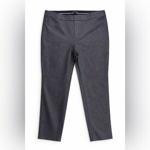 Banana Republic Sloan Slim Ankle Pants Size 14 Dark Gray Chambray